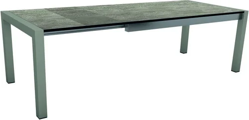 Utile extérieur：Table extérieure extensible en aluminum HPL Stern - 174 x (214/254) x 90 x 7 cm