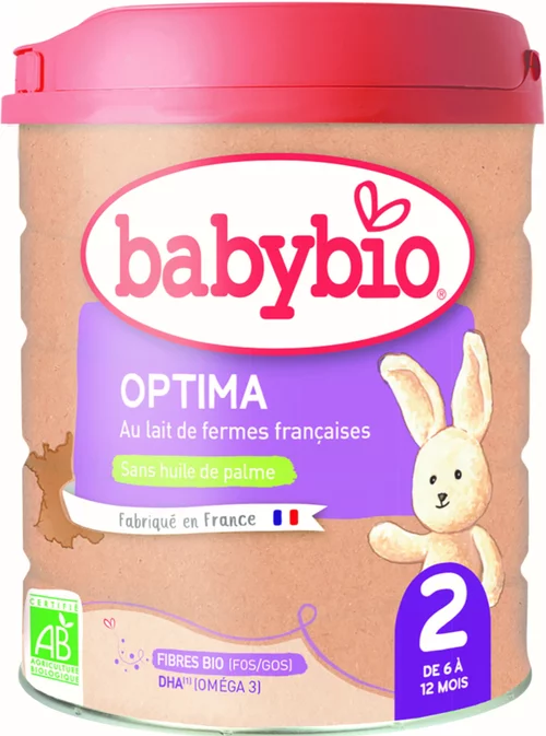Une solution adaptée au jardin：BABYBIO Optima 2 dès 6 mois – 800 gr