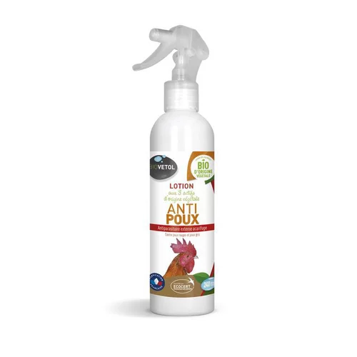À avoir pour l’extérieur：Lotion anti poux pour volailles bio en spray de 240 ml