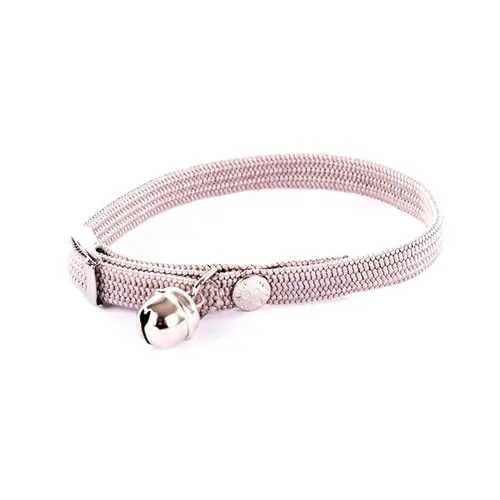À avoir pour l’extérieur：Collier pour chat élastique gris à grelot Martin Sellier - 30 cm
