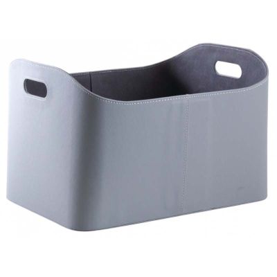 Corbeille à bûches en polyuréthane (Gris)