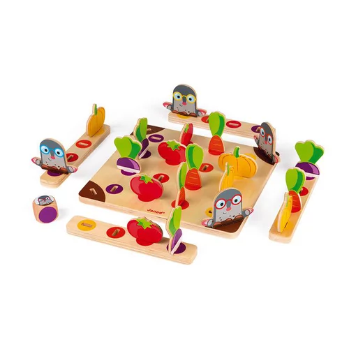 Jardin & extérieur：Jeu en bois Gare à la taupe – 3 à 6 ans