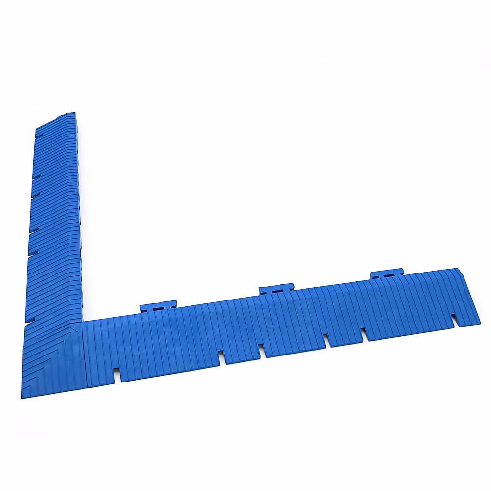 Accessoire Maxi Tile : Kit de 2 rampes auxiliaires + Coin Bleu (33 × 5 × 2 cm) – Empêche les chutes et les changements de niveau