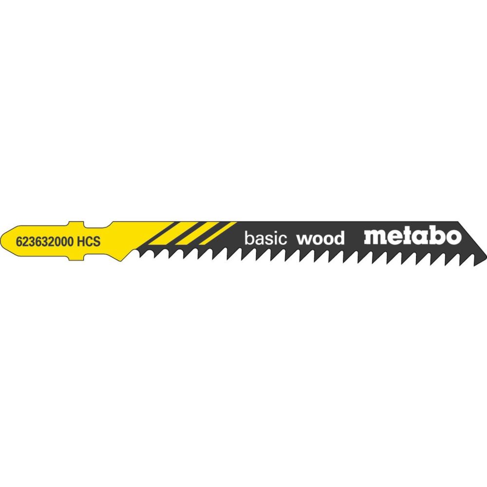 METABO SAS 5 Lames scie sauteuse HCS 74 mm/ 3,0 pour scie sauteuse – Matériel de jardin