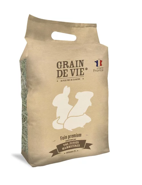 Une sélection pour l’extérieur:Foin premium pour petits mammifères Grain de vie - 25 L