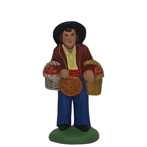 Pour un jardin agréable：Personnage de crèche de Noël pistachier Santons Escoffier - 7 cm