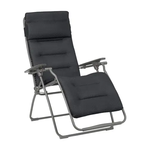 Solution utile：Fauteuil coloris gris foncé Futura BeComfort® Lafuma - 71 x 83 x 113 cm