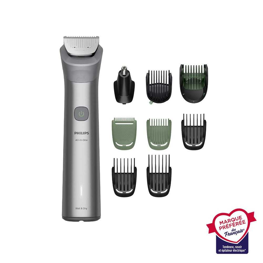Tondeuse homme Philips Series 5000 MG5931/15 gris – 16 mm 3 mm