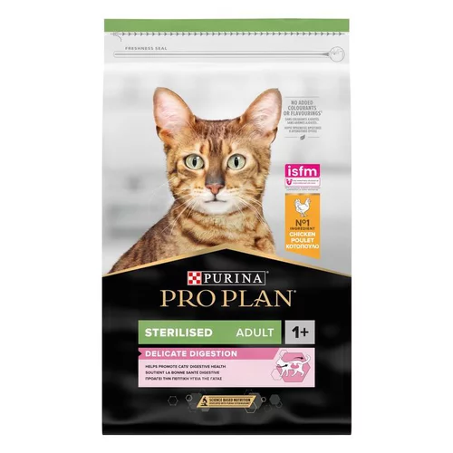 Un plus pour vos extérieurs：Croquette pour chat adulte stérilisé au poulet Pro Plan - 10 kg