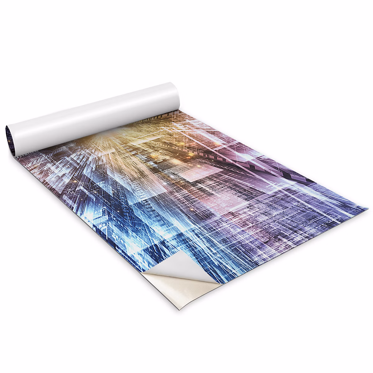 Auto Adhesif Film Vinyle Décoratif Wallfluent 100 × 50 cm Espace Numérique Autocollant Pour Armoire – Table Et Cuisine