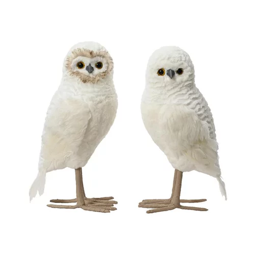 Pour plus de confort à l’extérieur：Chouette à poser en fourrure - H 50 cm