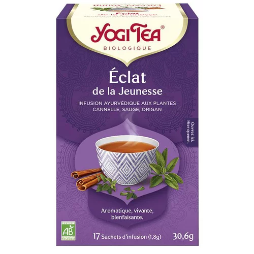 Pour votre projet：Yogi Tea Éclat de jeunesse – La boîte de 17 sachets