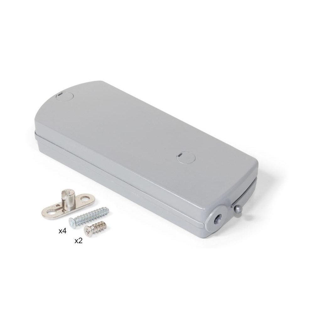 EMUCA SRL Mécanisme pour portes abattant Microwinch, 4 Kg, Plastique gris – 4 Kg 210 mm