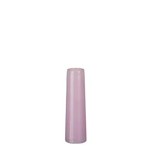 Sélection jardin：Soliflore en verre coloris lilas Xandra - Ø 7 x H 23,5 cm